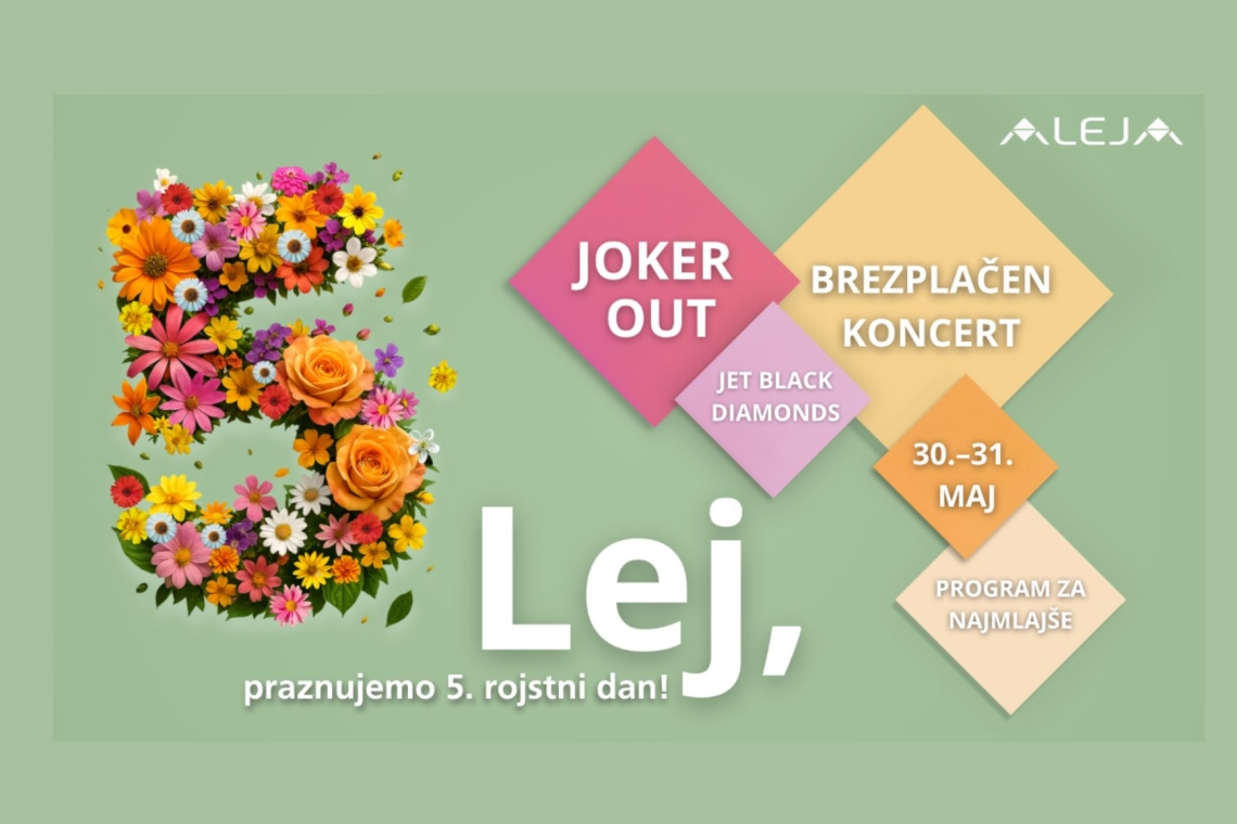 ALEJA praznuje: hitro po brezplačne vstopnice za veliki koncert na prostem Joker Out