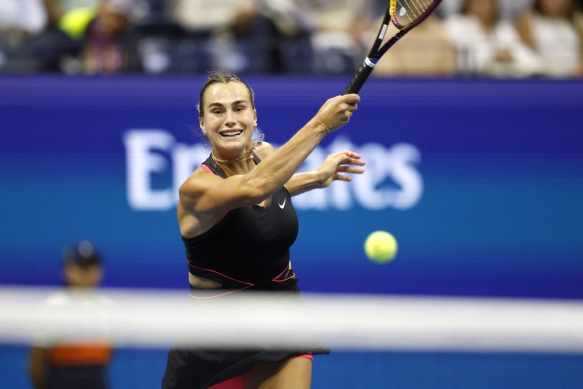 Arina Sabalenka za zmago na OP ZDA proti Amandi Anisimovi 