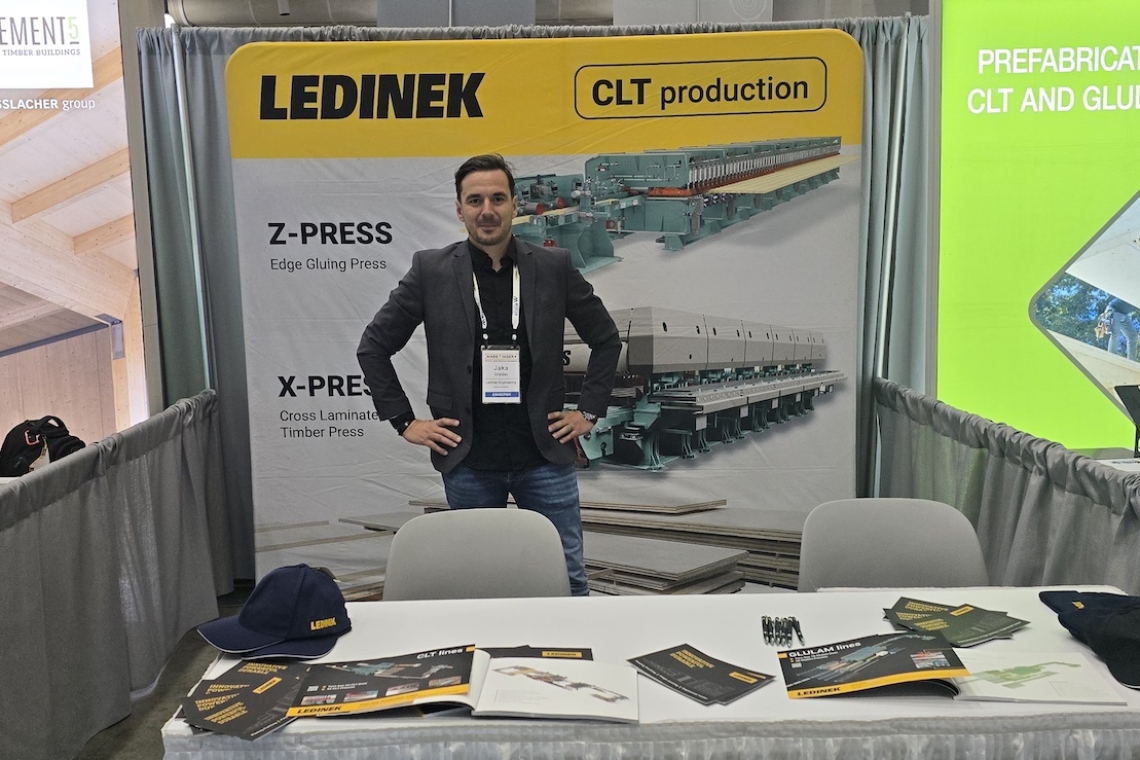 Ledinek na sejmu v Bostonu utrjuje vodilno vlogo v industriji masivnega lesa