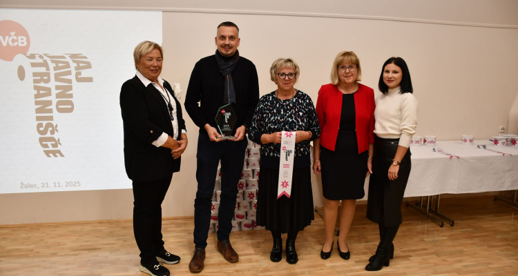 Nova Gorica prejela priznanje za najbolje urejeno javno stranišče 2025