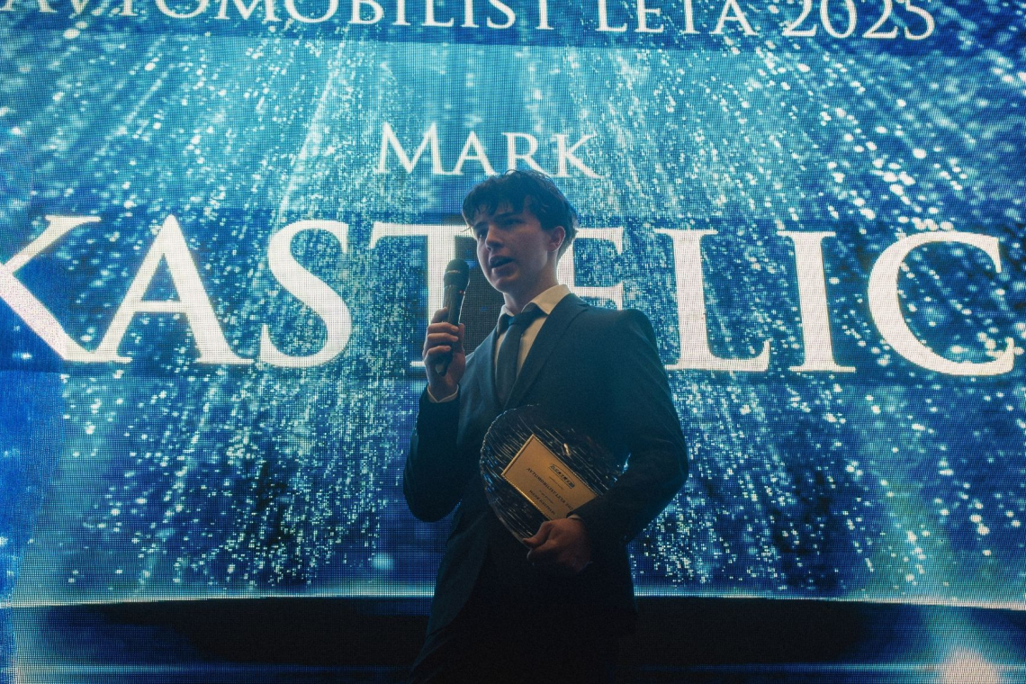 Mark Kastelic prejel naslov avtomobilista leta 2025